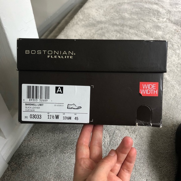 Bostonian Flexlite Clarks Bardwell Limit Wide Shoe - Picture 10 of 11